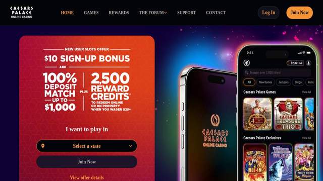 Caesars Palace Online Casino casino screenshot